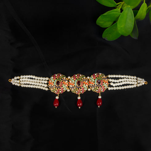 Red Choker Multi Set D228